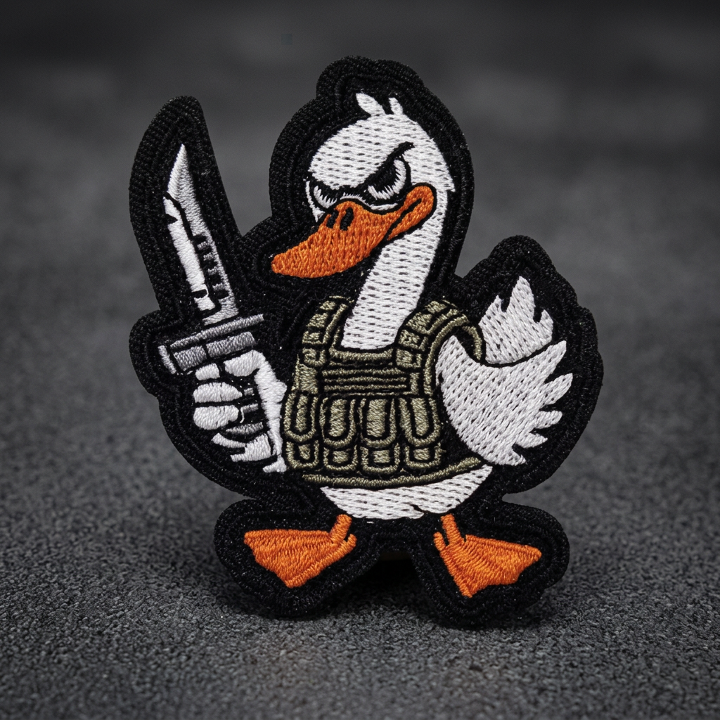 Tactical Duck Embroidery Patch Hook & Loop