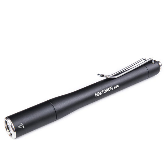 The Nextorch K30 High-Performance LED Penlight is engineered for professionals who require reliable and powerful lighting in a compact form. Delivering up to 300 lumens of brightness, the K30 provides bright, focused illumination in a sleek, portable design. This penlight is perfect for a range of applications including law enforcement, medical inspections, security work, and general use. www.defenceqstore.com.au