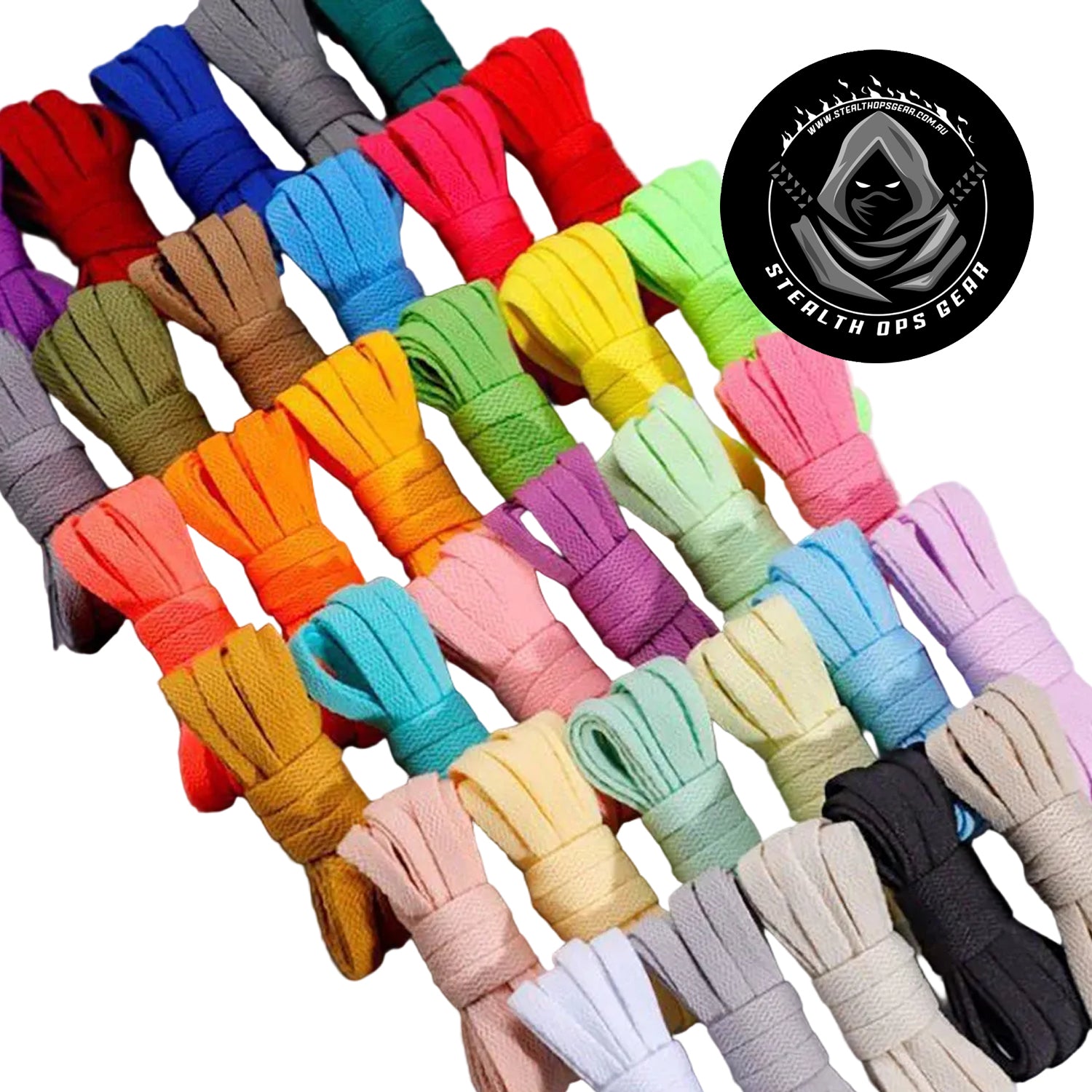 Premium flat-style shoelaces engineered for tactical operators and everyday users who demand durability and reliability. These 140cm laces are crafted from high-quality, thick single-layer polyester that resists fraying, stretching, and premature wear—essential when you need your gear to perform under pressure. www.defenceqstore.com.au