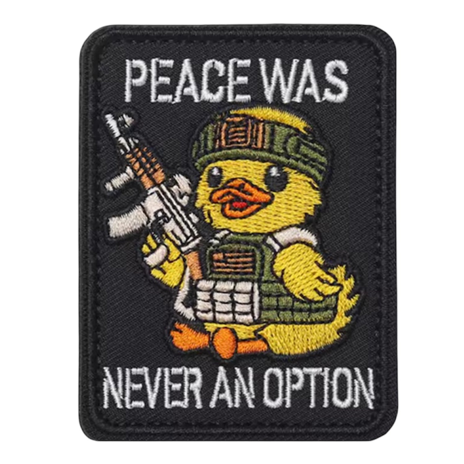 Get ready to experience the ultimate patching tool! The Peace Duck Hook &amp; Loop is 8.1x6.3cm - the perfect size for all your patching needs. Trust us, you won't want to be without it! www.defenceqstore.com.au