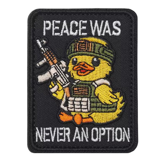Get ready to experience the ultimate patching tool! The Peace Duck Hook &amp; Loop is 8.1x6.3cm - the perfect size for all your patching needs. Trust us, you won't want to be without it! www.defenceqstore.com.au