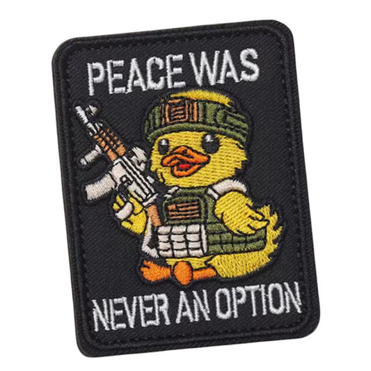Get ready to experience the ultimate patching tool! The Peace Duck Hook &amp; Loop is 8.1x6.3cm - the perfect size for all your patching needs. Trust us, you won't want to be without it! www.defenceqstore.com.au