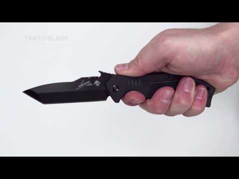 This tactical tanto is from Kershaw Knives and Emerson Knives who joined forces for a series of knives that combine the precision engineering of Kershaw with Emerson’s uncompromising functional design. www.defenceqstore.com.au