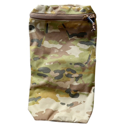 The RATS long pouch is based off our RATS pouch, we have extended the length to hold two ration packs and a 3L hydration bladder via the Velcro loop inside the lid. www.defenceqstore.com.au