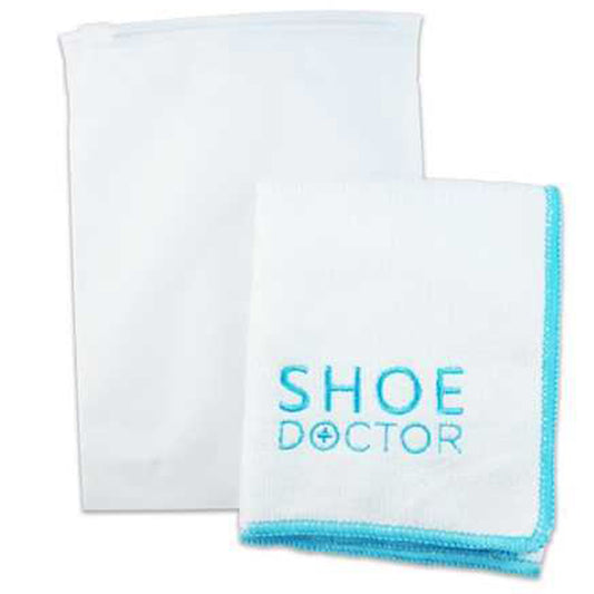 The Shoe Doctor Terry Cloth is great for wiping away the dirt &amp; suds while leaving behind no residue. Great for use on leather, suede, vinyl, rubber, canvas and fabric. Lint-Free / Non-Abrasive. Use damp for general cleaning, Wet for heavily soiled cleaning. Absorbs up to 7 times its weight in moisture. Ability to undergo hundreds of washes, providing the cloth has not been mistreated.

Size: 30cm x 30cm www.defenceqstore.com.au