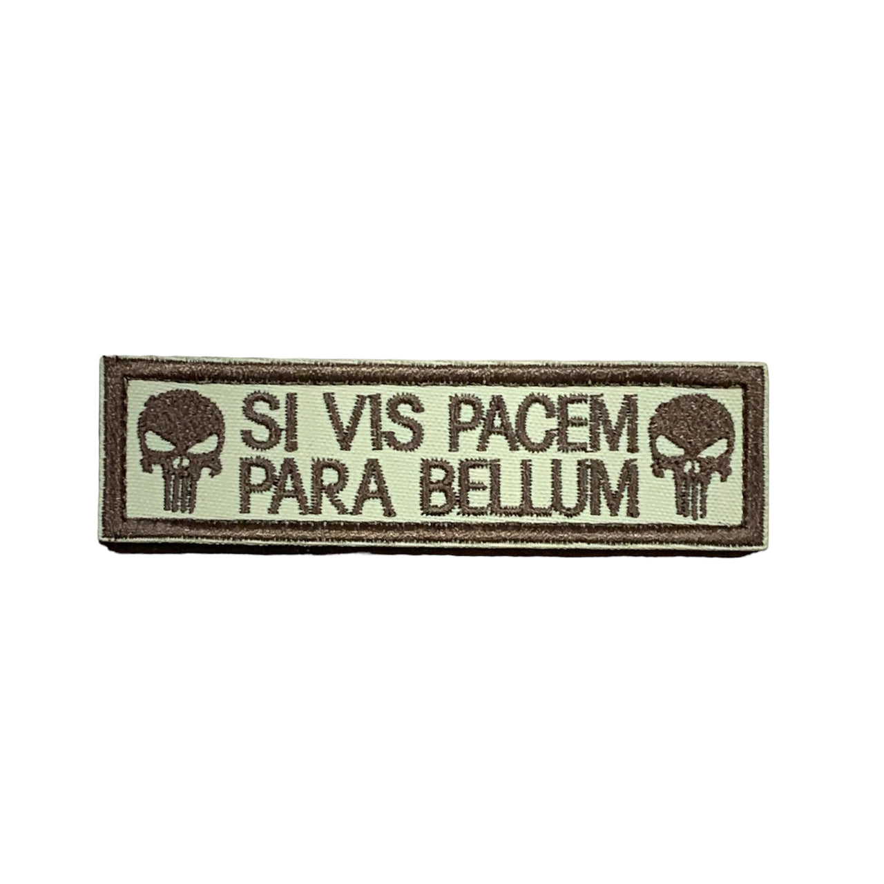 Experience the power and impact of&nbsp;Punishment Brown On Tan Velcro Backed Patch in a compact&nbsp;9.5x2.5cm size. Don't underestimate the potential of this patch - it's the perfect addition to any outfit or accessory. Order now and discover the endless possibilities! www.defenceqstore.com.au