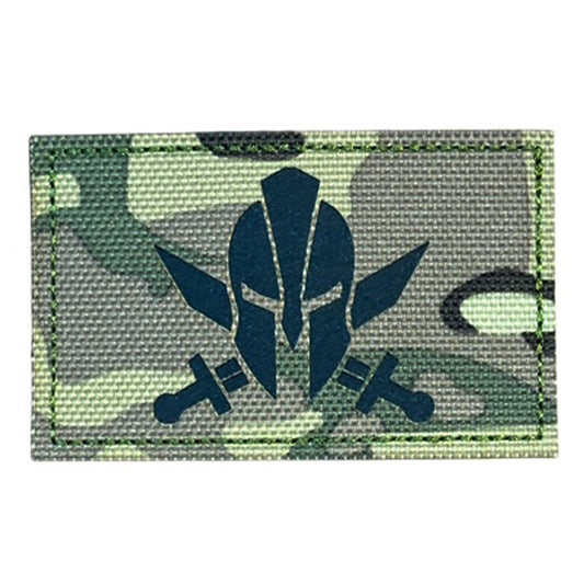 Make a bold statement with the Spartan Laser Cut Multicam Patch. This striking 8x5cm patch features laser-cut precision detailing that demands attention. Backed with both hook and loop fasteners, it's ready to attach to tactical gear, backpacks, or uniforms instantly. www.defenceqstore.com.au