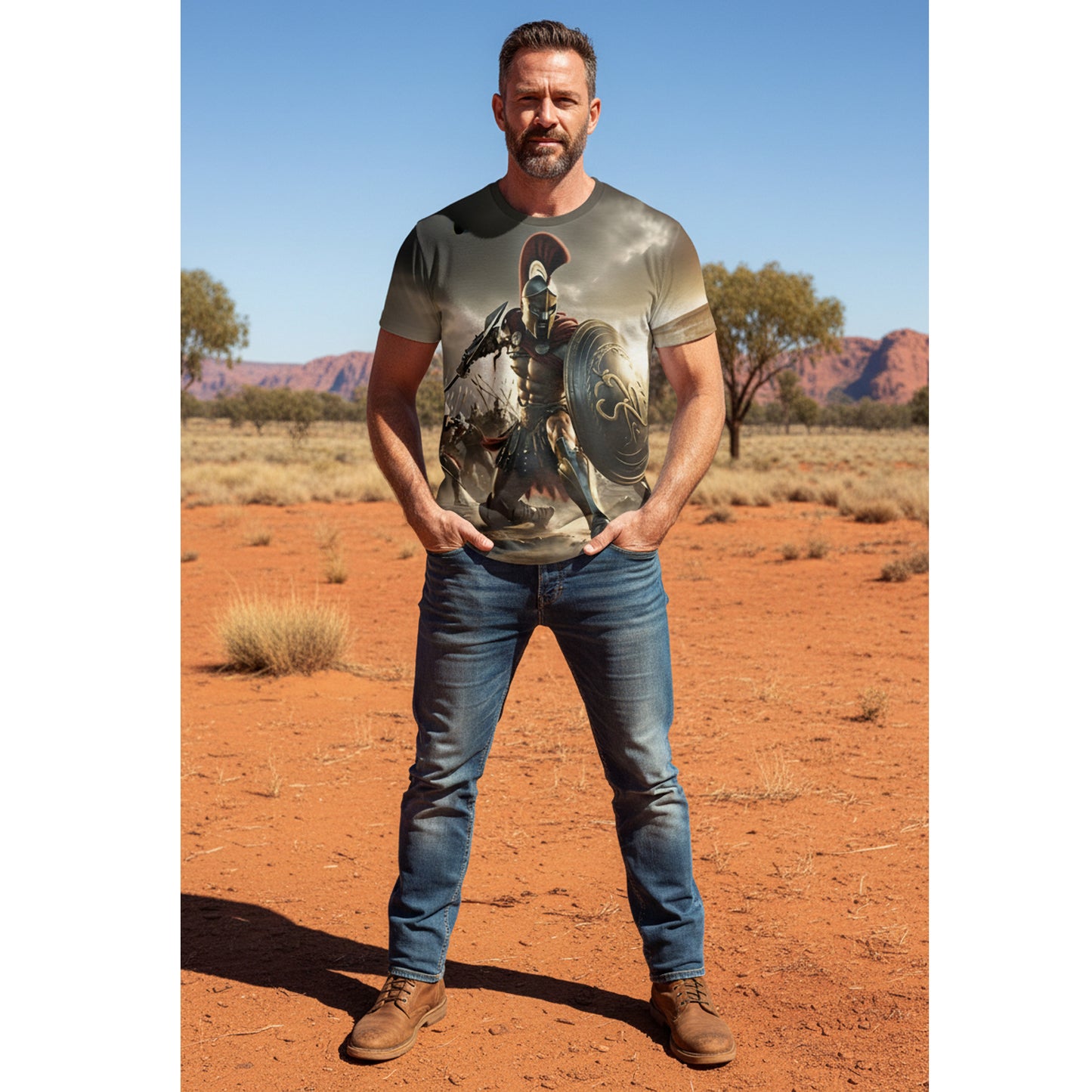 Channel the legendary spirit of ancient warriors with this bold 3D printed tee that brings history to life. Crafted from robust 100% polyester, it delivers exceptional durability and colour retention that outlasts ordinary cotton alternatives. www.defenceqstore.com.au