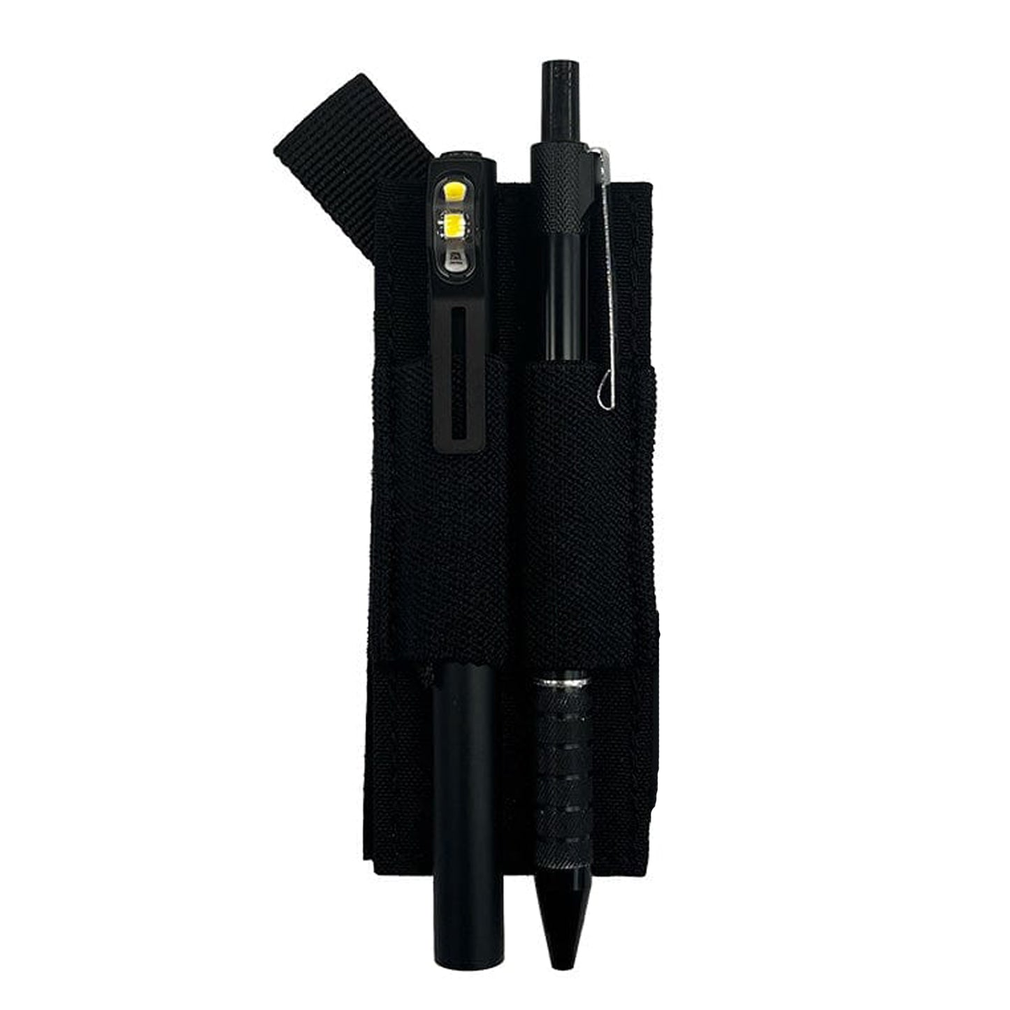 Keep your essential writing tools within instant reach. The Modular Pen Holder attaches seamlessly to any loop modular platform—vests, commander panels, and low rider AIO pouches—giving you tactical organization exactly where you need it. www.defenceqstore.com.au