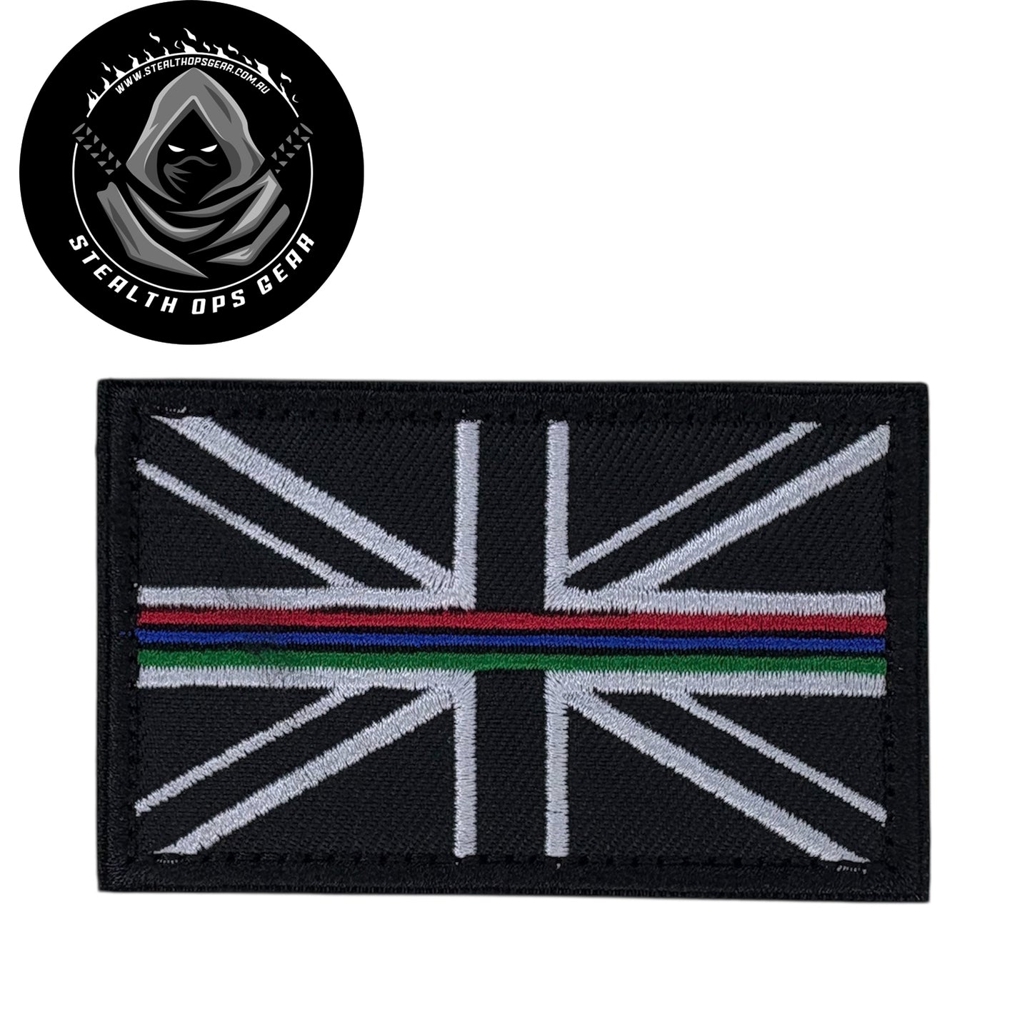 The UK Thin Blue Line Support Forces Embroidery Morale Patch , measuring 8x5cm, is a striking and durable addition to personalize your gear with style and toughness. Crafted with high-quality embroidery, this patch features a versatile Multicam pattern that blends seamlessly with various tactical and outdoor equipment www.defenceqstore.com.au