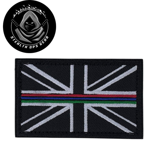 The UK Thin Blue Line Support Forces Embroidery Morale Patch , measuring 8x5cm, is a striking and durable addition to personalize your gear with style and toughness. Crafted with high-quality embroidery, this patch features a versatile Multicam pattern that blends seamlessly with various tactical and outdoor equipment www.defenceqstore.com.au
