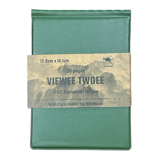Perfect for military personnel at every rank, the Trailblazer Viewee Twoee delivers reliable field documentation in a compact 20-page format. Built to withstand demanding environments, it features a reinforced PVC cover and water-resistant plastic sleeves that protect your critical notes and information from the elements. www.defenceqstore.com.au