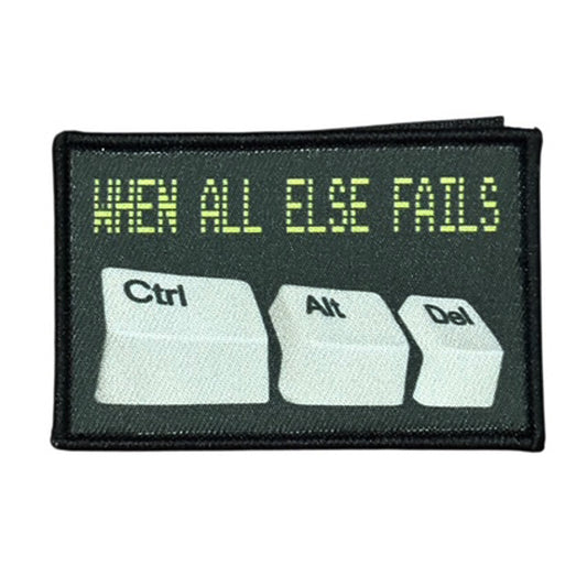 When All Else Fails Embroidery Morale Patch - Stealth Ops Gear, measuring 8x5cm, is a striking and durable addition to personalize your gear with style and toughness. www.defenceqstore.com.au