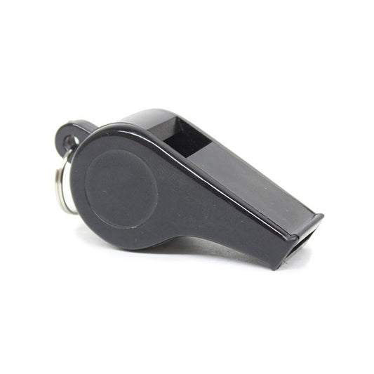 This compact black whistle delivers reliable sound when you need it most. Whether you're officiating sports, commanding attention in crowded spaces, or signalling for help in remote areas, its lightweight design makes it the perfect pocket companion. The convenient keyring attachment keeps it within arm's reach whenever duty calls. Simple, dependable, and ready for any situation. www.defenceqstore.com.au