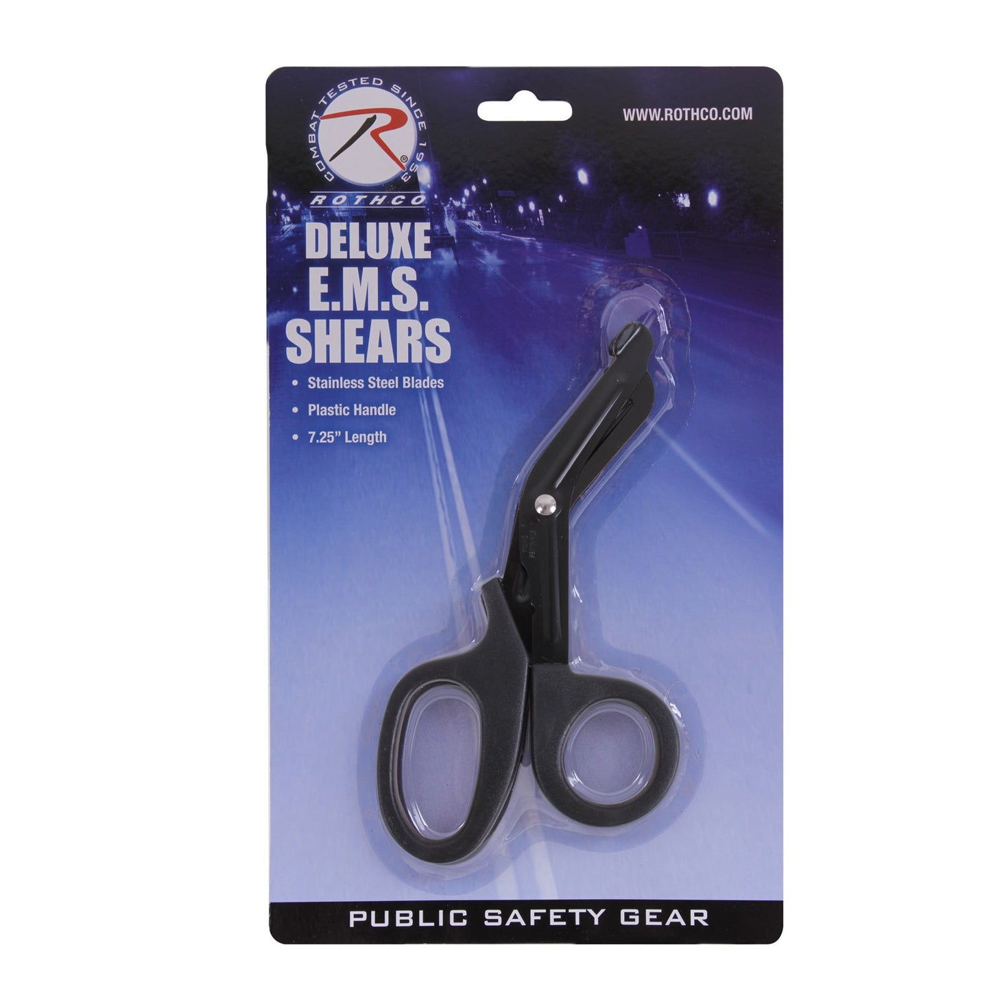 A durable and reliable tool for medical workers and first responders, Rothco’s EMS Shears are made from stainless steel and are designed to safely and quickly cut clothing or dressings from injured people during emergency situations.