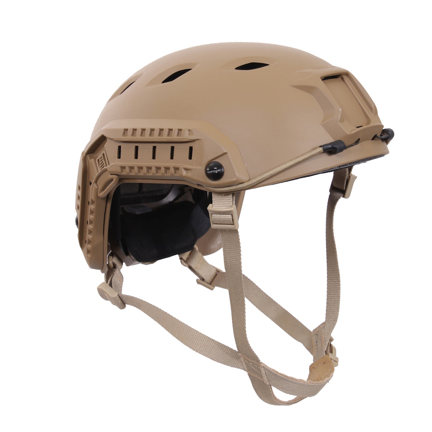 Designed for the tactical enthusiast, Rothco’s Advanced Tactical Adjustable Airsoft Helmet is the perfect addition to any airsoft loadout or non-ballistic tactical training exercise. The Lightweight design decreases head and neck fatigue while supporting optics, video recording devices, and flashlights. 