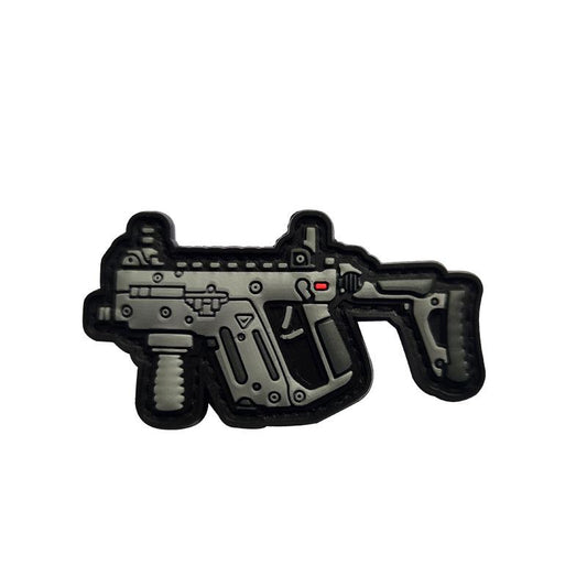 3D SMG45 PVC Patch, Velcro backed Badge. Great for attaching to your field gear, jackets, shirts, pants, jeans, hats or even create your own patch board.  Size: 7x3.8cm