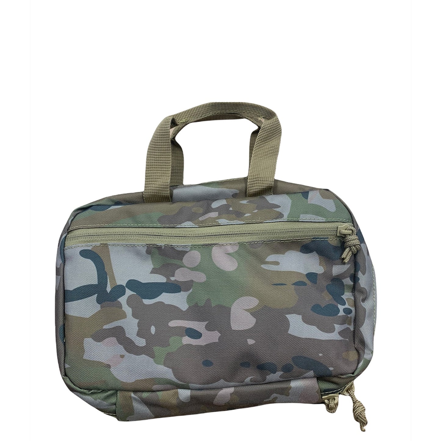 Great for military, cadets, camping and hiking to keep all your personal hygiene requirements together in one pouch  It folds up into a small pouch for travel and storage and can be hung vertically on a tree branch or hootchie cord when in the field so this way you can use the mirror when shaving or putting camo paint on.