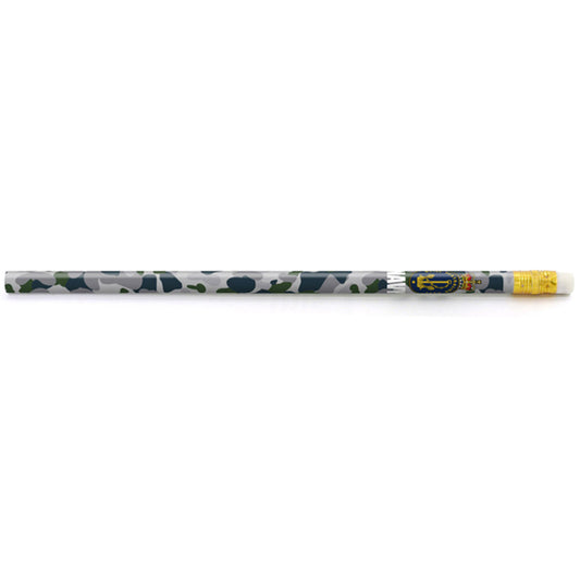 Navy DPNU branded HB pencil with an eraser. Perfect promotional gift item for school visits and events