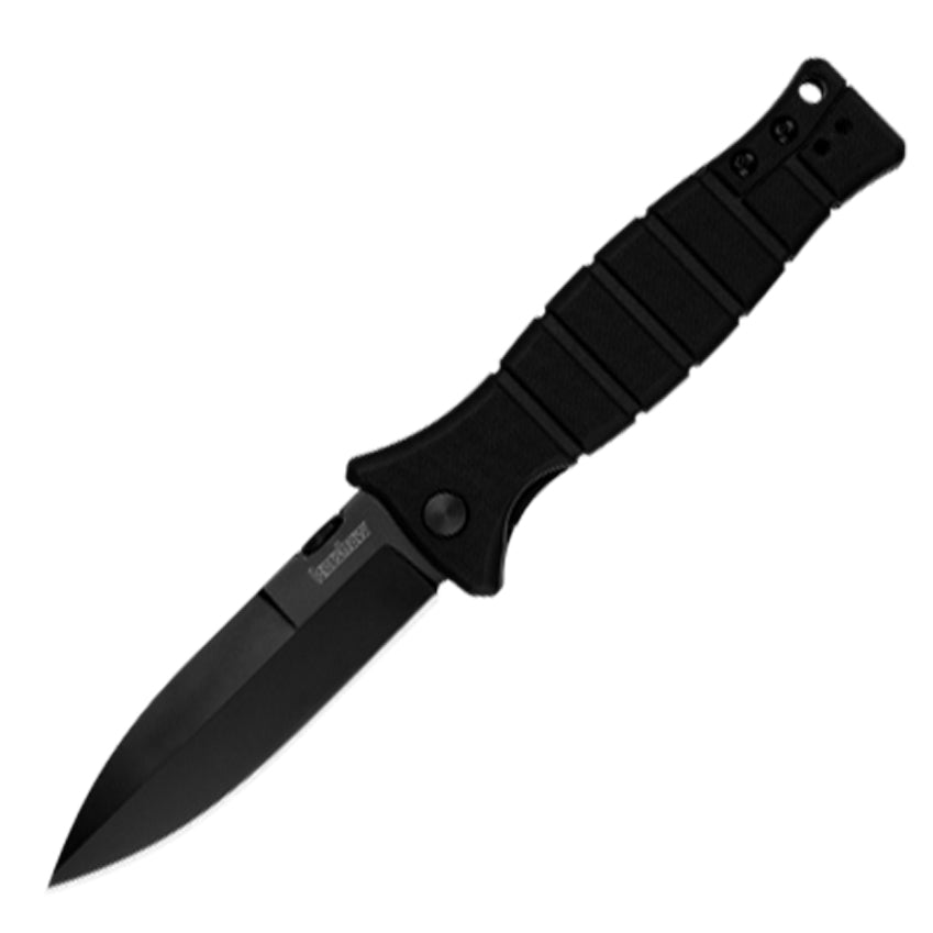       Blade Length 3.6 in. (9.2 cm)     Blade Material 8Cr13MoV     Blade Finish/Coating Black-oxide coating     Blade Thickness 0.15 in. (3.9 mm)     Closed Length 4.4 in. (11.2 cm)     Handle Material Glass-filled nylon     Handle Finish/Coating –     Handle Thickness 0.54 in. (13.7 mm)     Overall Length 8 in. (20.2 cm)     Weight 4.1 oz. (117 g)