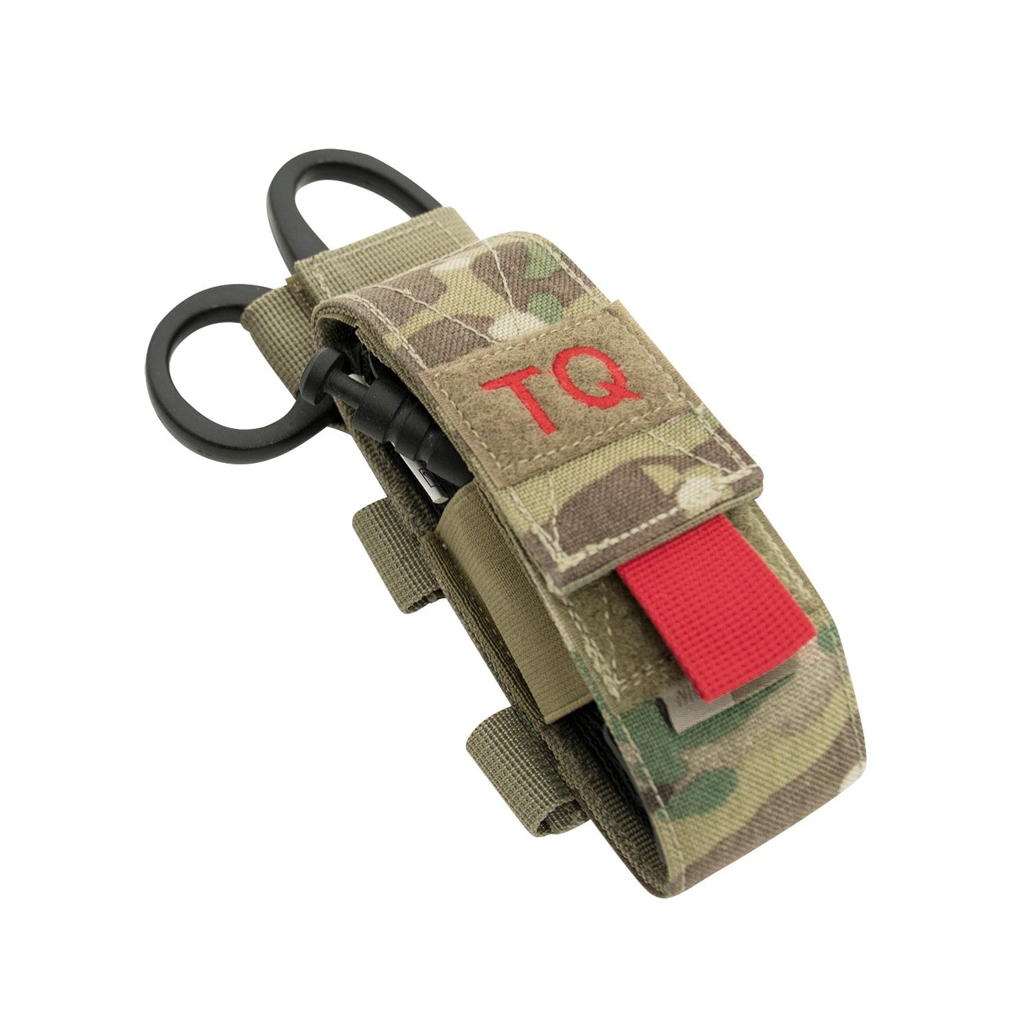 Rothco’s Tactical “TQ” Pouch is designed to hold your tourniquet and shears with an elastic hook & loop compartment and a hidden back pocket with a horizontal hook and loop strap that feeds through the handle of your shears. 