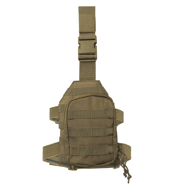 Rothco’s MOLLE Drop Leg Panel is designed to adapt to your tactical needs; the MOLLE panel can be utilized for mounting holsters, mag pouches, and other MOLLE accessories for easy access. 