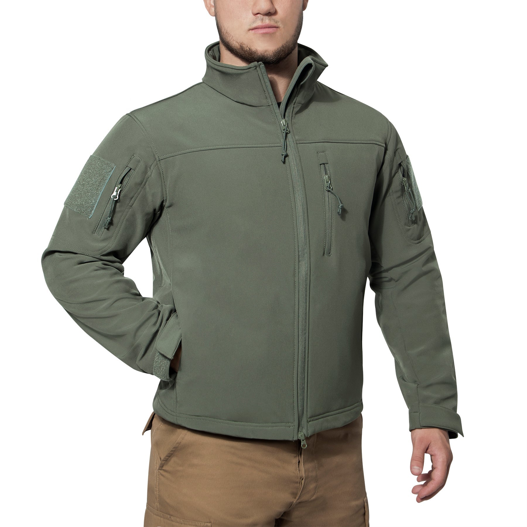 Rothco’s Stealth Ops Soft Shell Tactical Jacket offers unbeatable comfort, durability, and versatility. The mid-weight softshell jacket is ideal for moderate to inclement weather and is perfect for the fall and spring. 