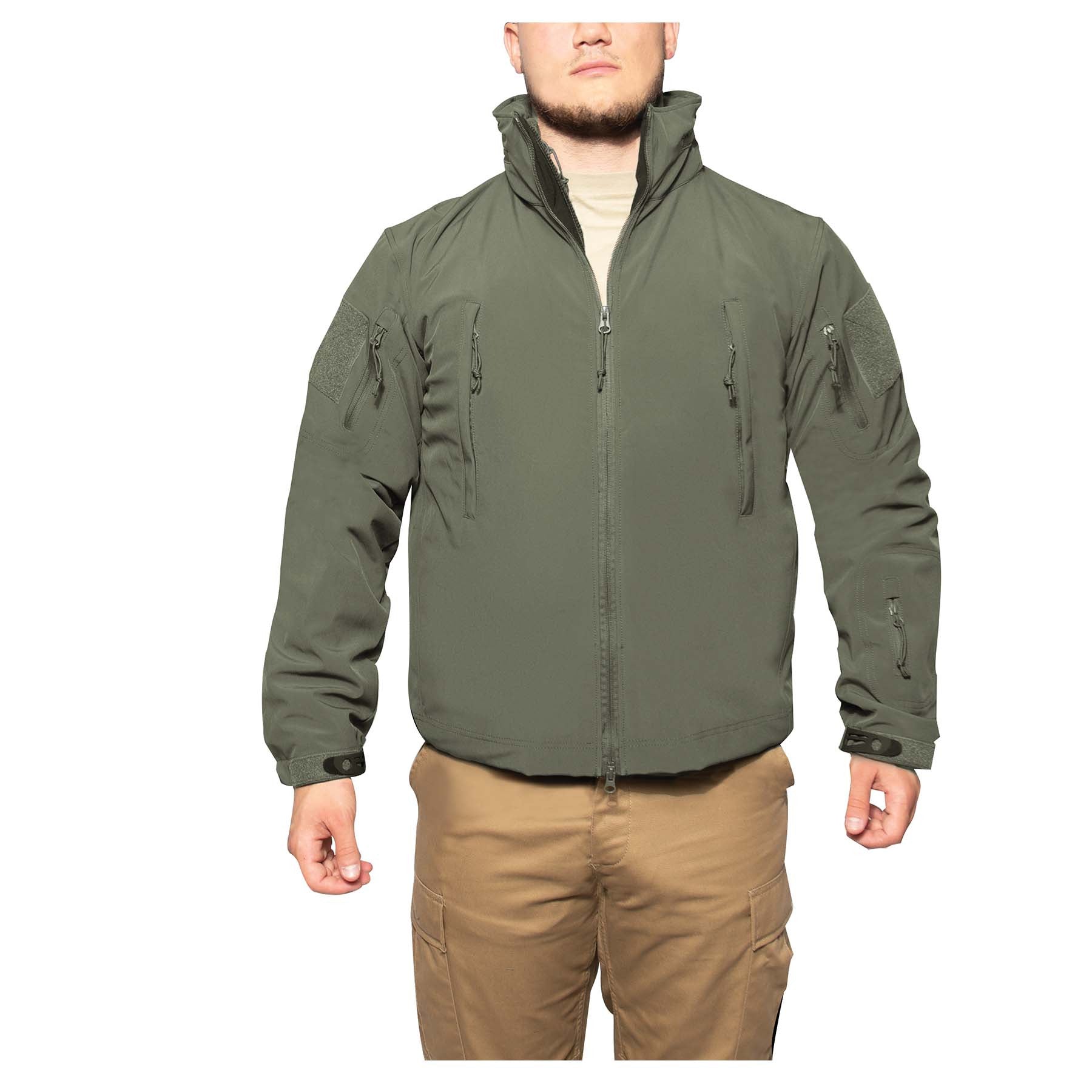 Rothco’s 3-in-1 Special Ops Soft Shell Jacket features a three-layer outer shell construction and removable inner fleece layer, making it three jackets in one! This complete all-weather tactical jacket deflects wind, wicks away moisture, and retains heat to keep you warm and dry.