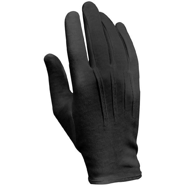      The Parade Gloves Are Made From A Breathable, Comfortable And Soft 100% Cotton Material     Fourchette Stitching On Back Of Hand And Set In Thumb     3 Point Back     Snap Closure On Wrist     Ideal For Use With Military Uniforms, Police And Firefighter Uniforms For Formal Formal Dress Events And Parades     Lettering Sizing Ensures You Find The Perfect Fit