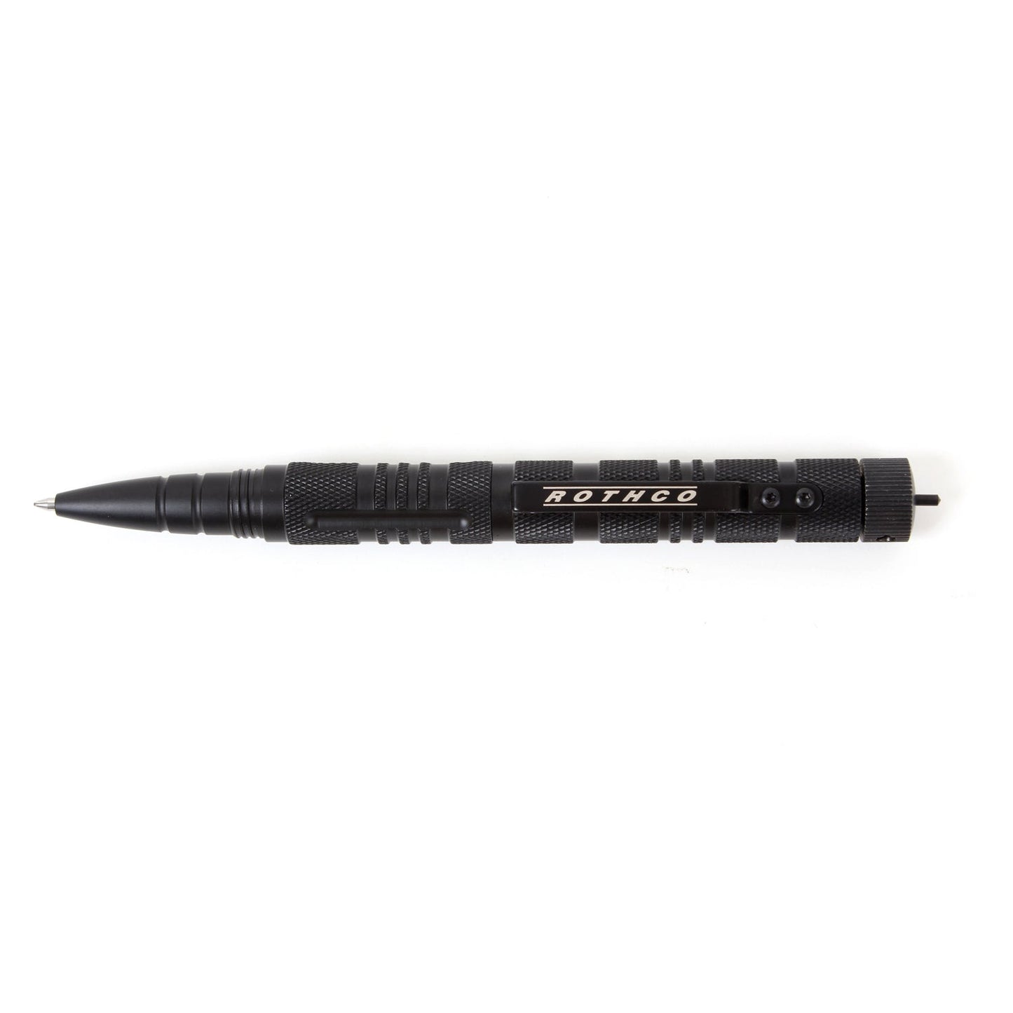 Rothco’s Tactical Pen is an EDC (everyday carry) essential with a durable aircraft aluminum construction, glass breaker tip, and hidden handcuff key.