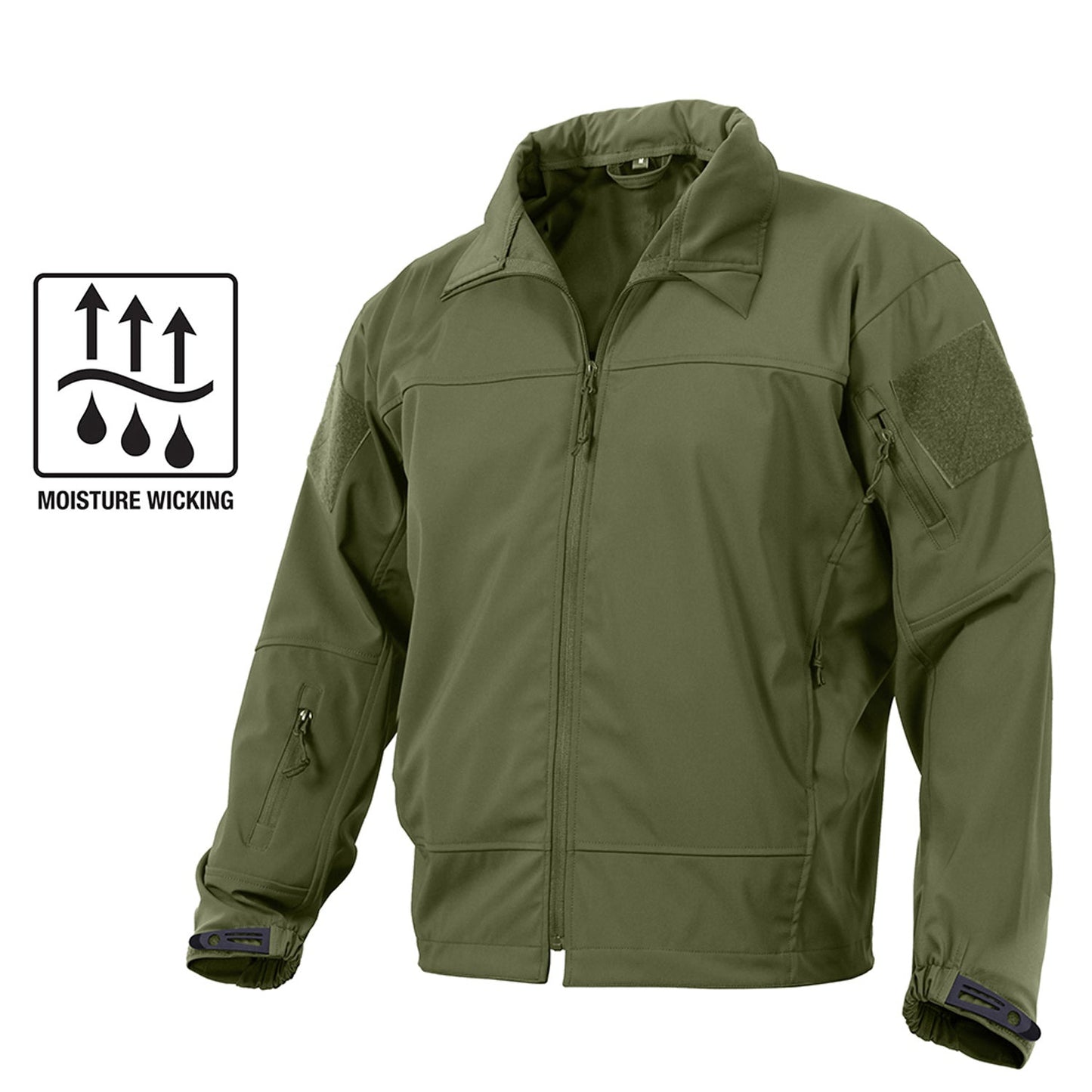 Lightweight and low profile, Rothco’s Covert Ops Lightweight Soft Shell Jacket is the premier choice for an everyday outdoor jacket that offers all-weather protection, keeping you warm and dry in any environment.