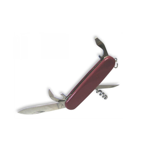 The 5 Function Swiss Army Knife includes a knife, corkscrew, nail file/letter opener, bottle opener and flathead screwdriver. With a convenient keyring attachment, the 5 Function Swiss Army Knife can instantly attach to your car keys for all your everyday adventures. www.defenceqstore.com.au