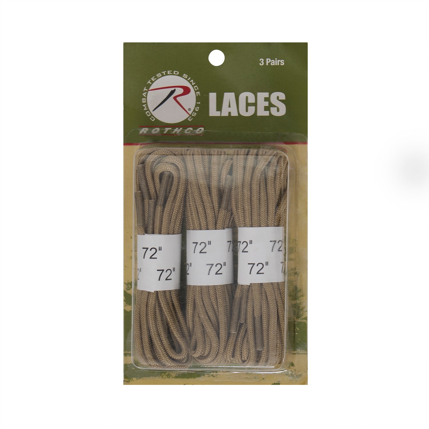 Rothco’s Boot Laces are perfect for military, tactical, and law enforcement personnel and come in a convenient three-pack.   Boot Laces Are Perfect Replacement Laces For Any Tactical Boot Constructed With Long-Lasting Polyamide (Black Laces Are Made Of Nylon) Heat Formed Tips Prevent Fraying 3 Pairs Of Shoes Laces Per Package 72 Inches In Length