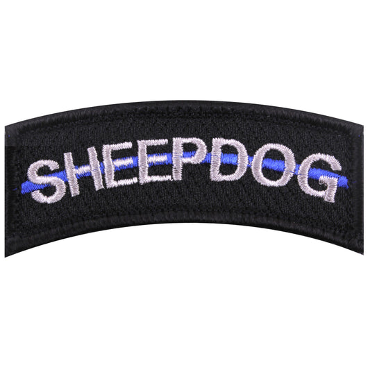 Thin Blue Line Sheepdog Morale Patch shows respect and support for Police and Law Enforcement Officials.       Thin Blue Line Sheepdog Morale Patch     Hook Back For Easy Attachment To Any Loop Field Item     Measures 1 1/4" X 3"     Made From 100% Cotton Thread     The Thin Blue Line Shows Respect And Support For Police And Law Enforcement Officials. www.defenceqstore.com.au