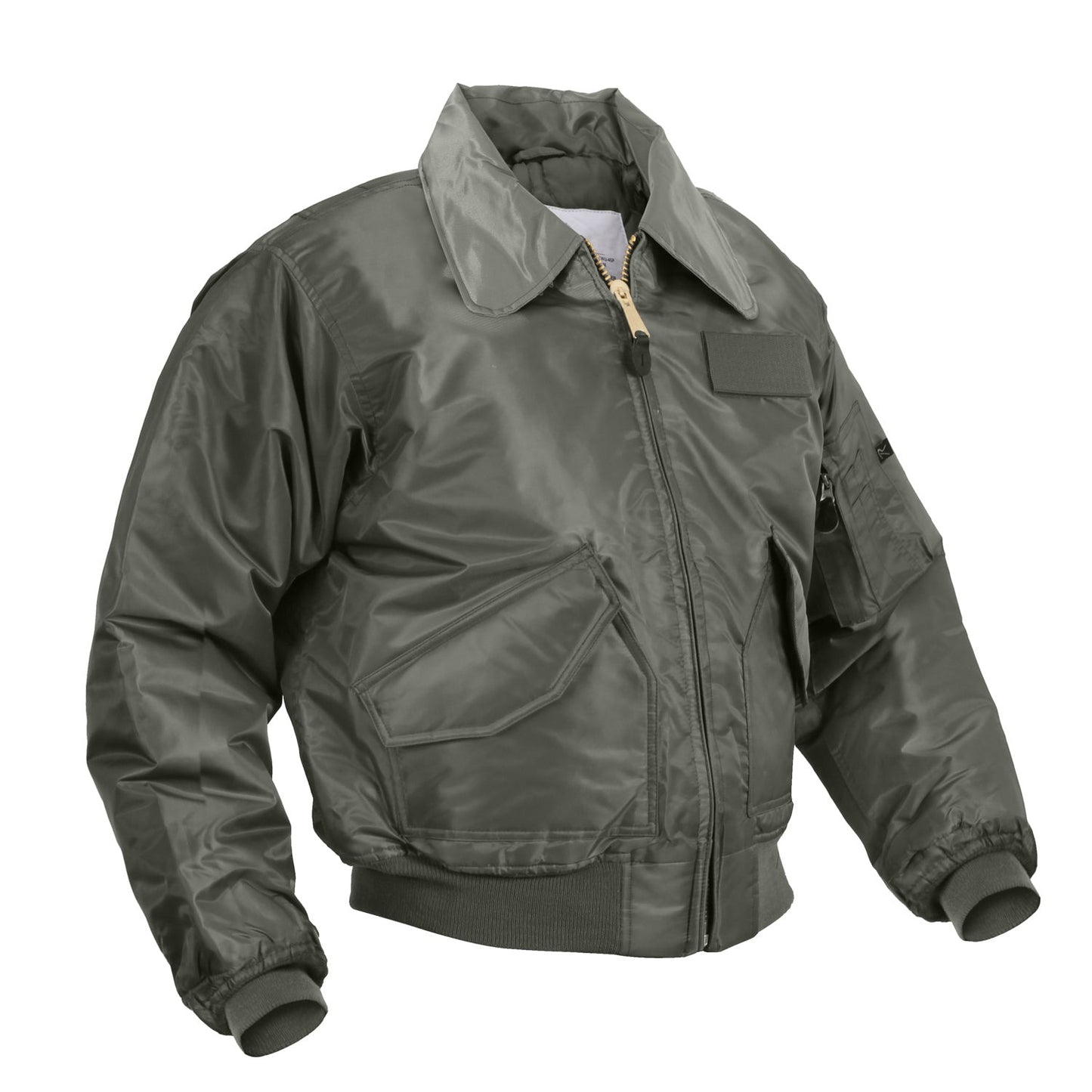 Rothco's CWU-45P (Cold Weather Uniform) Flight Jacket is designed with a water repelling nylon outer shell and a matching quilted polyester liner for optimal warmth; making this the ideal cold weather jacket you can own.