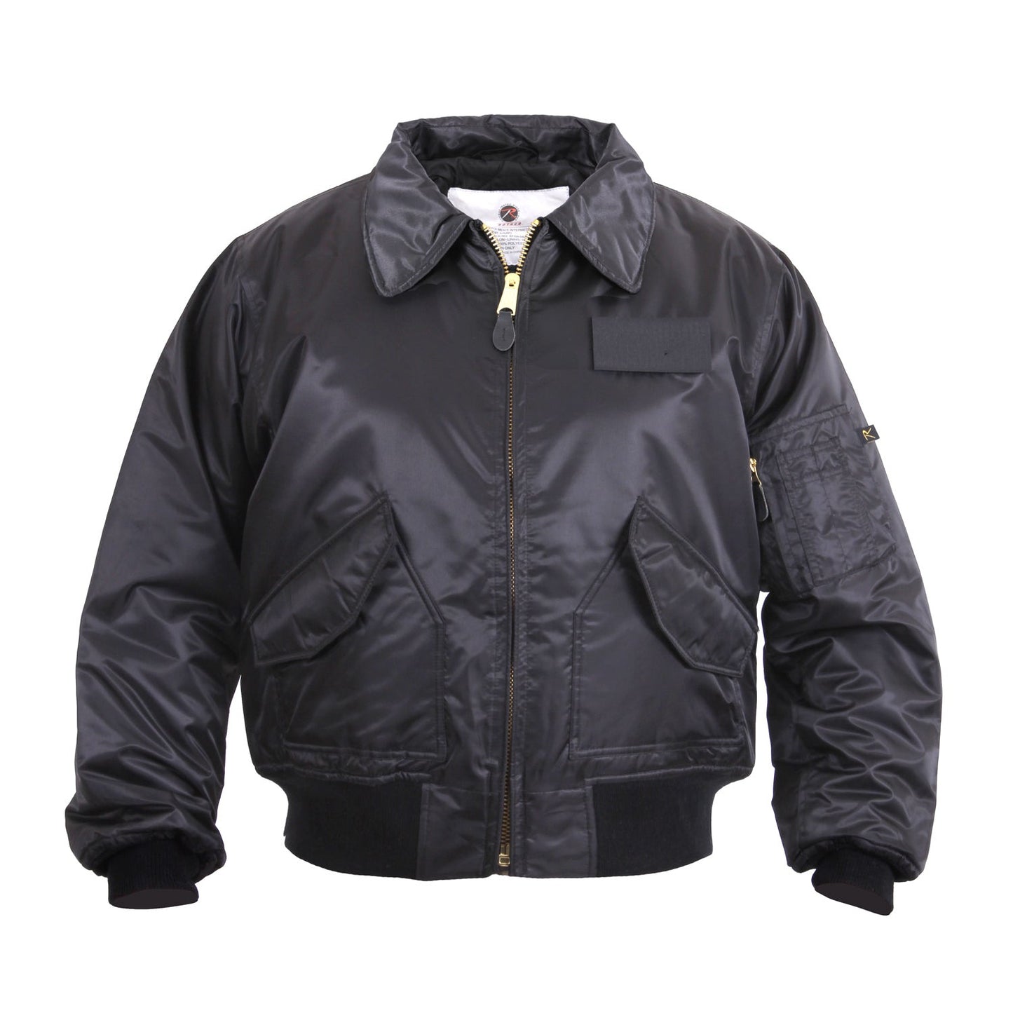 Rothco's CWU-45P (Cold Weather Uniform) Flight Jacket is designed with a water repelling nylon outer shell and a matching quilted polyester liner for optimal warmth; making this the ideal cold weather jacket you can own.