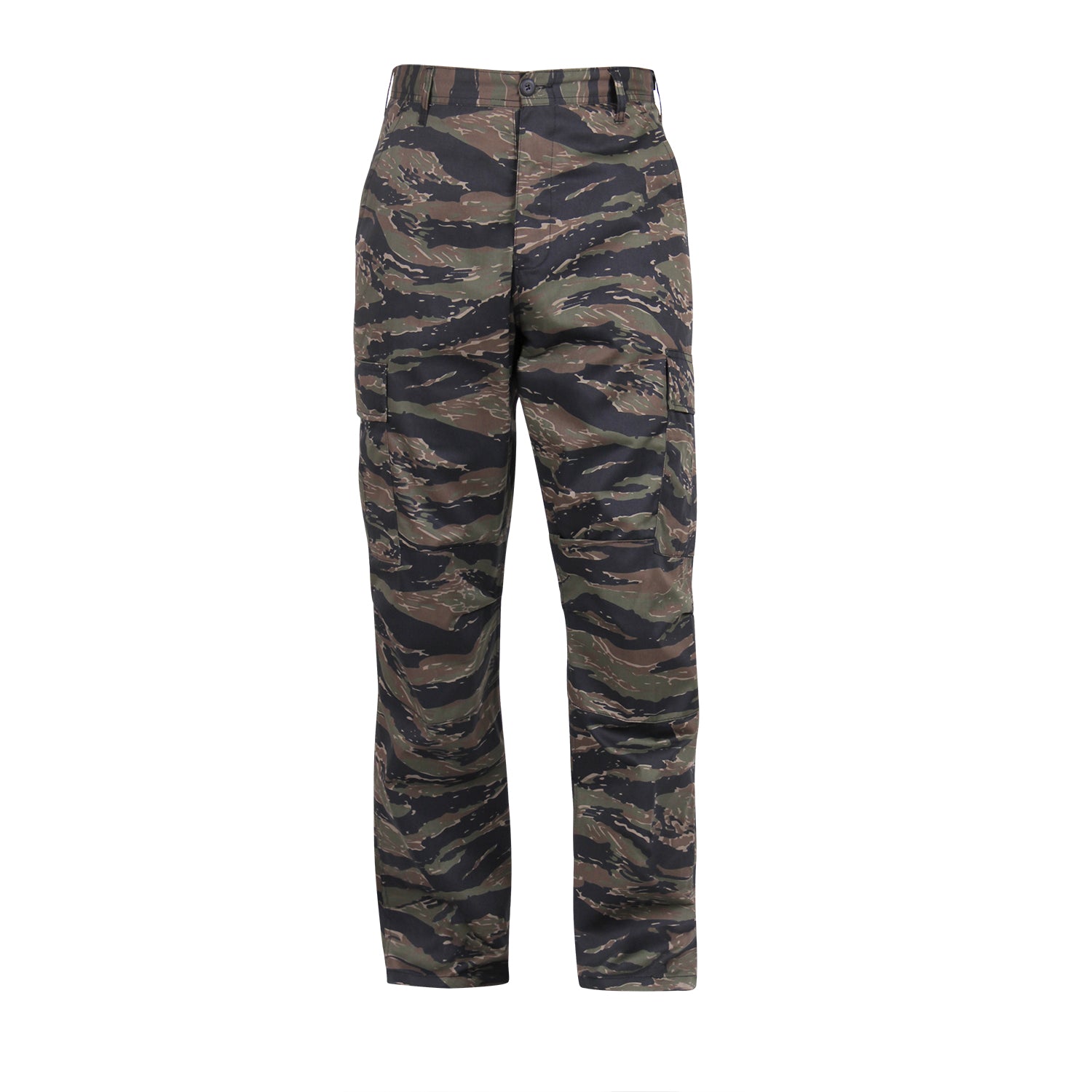 Camo pants with 2025 white stripe