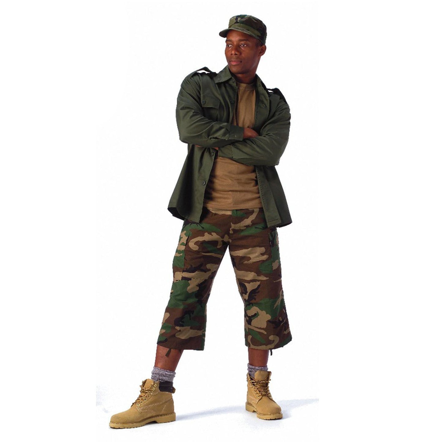 Rothco 6-Pocket BDU 3/4 Pants Woodland Camo