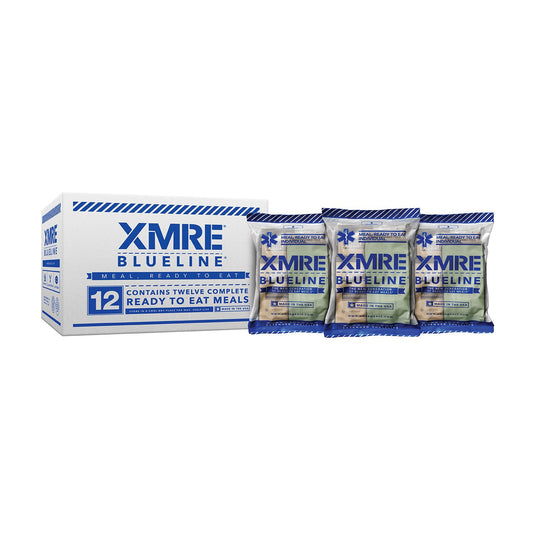 XMRE Blue Line Meals provide 800 – 1,200 calories of high-quality shelf-stable (36 months) food portions that are perfect for preppers, survivalists, camping enthusiasts, and more.