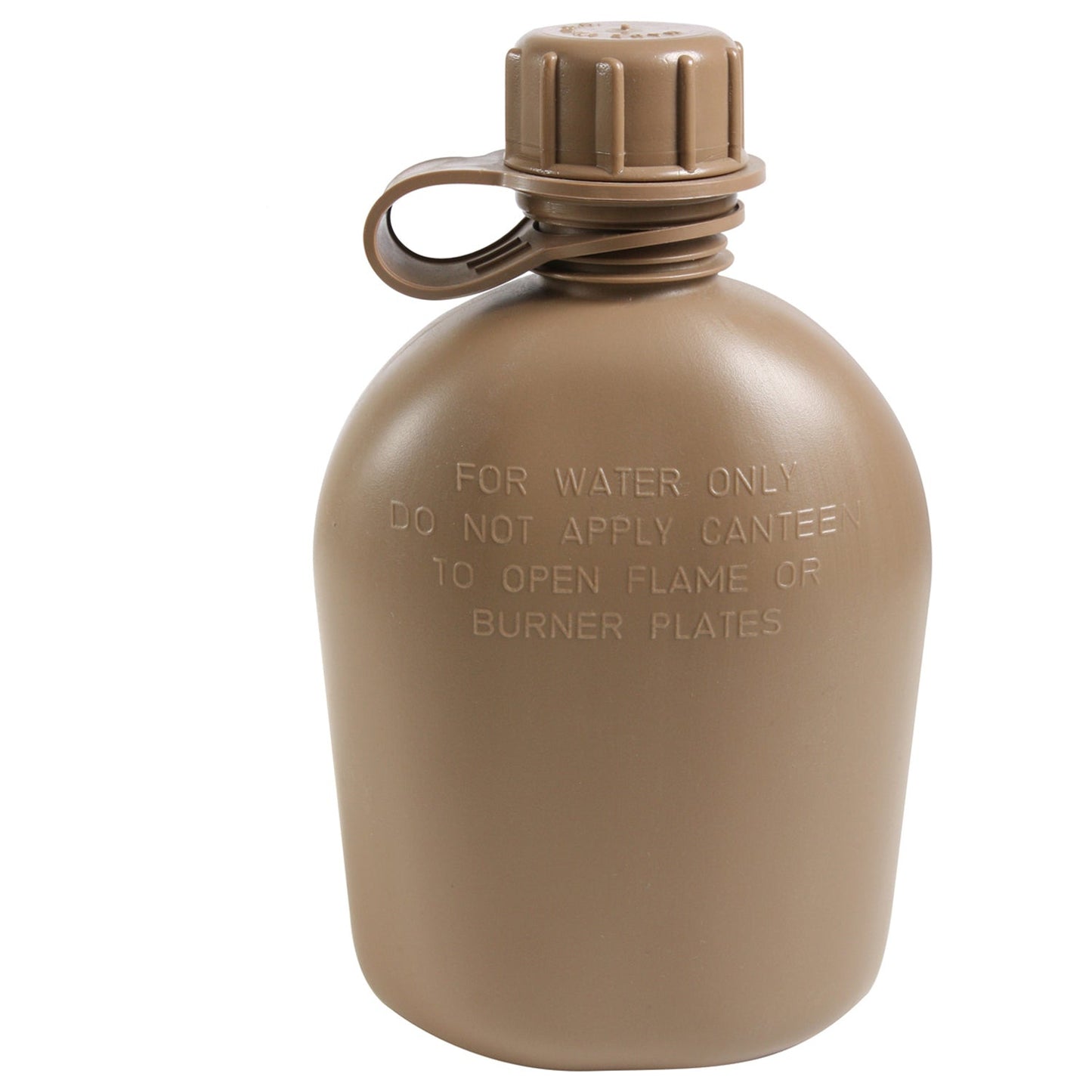 Genuine G.I. 3 Piece 1 Quart Plastic Canteen Tan