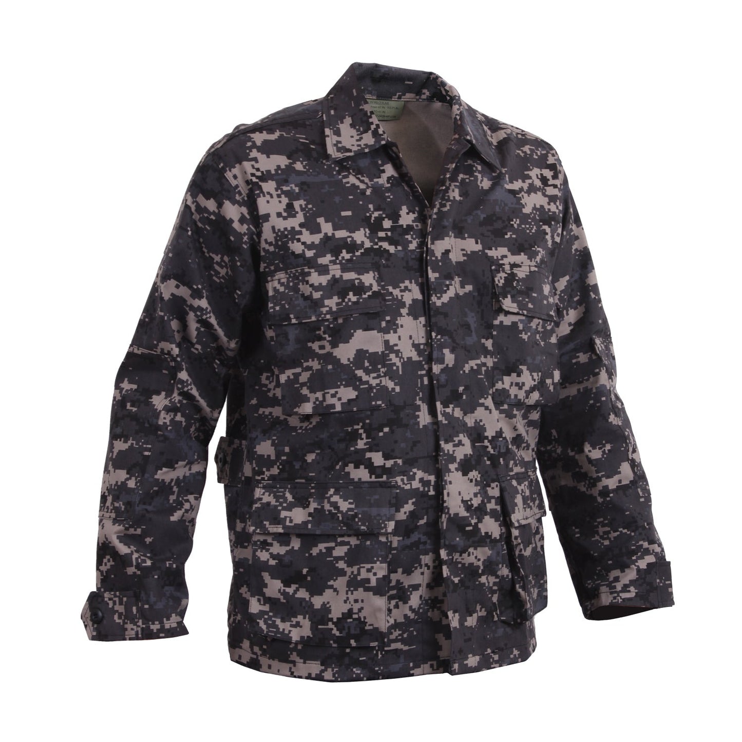 Rothco's B.D.U. Shirts feature a Poly/Cotton Twill material that is durable yet comfortable. The BDU Shirt Jacket offers maximum utility with four large button-down bellowed pockets and front button pocket with a secure flap closure and adjustable button tab cuff sleeves.