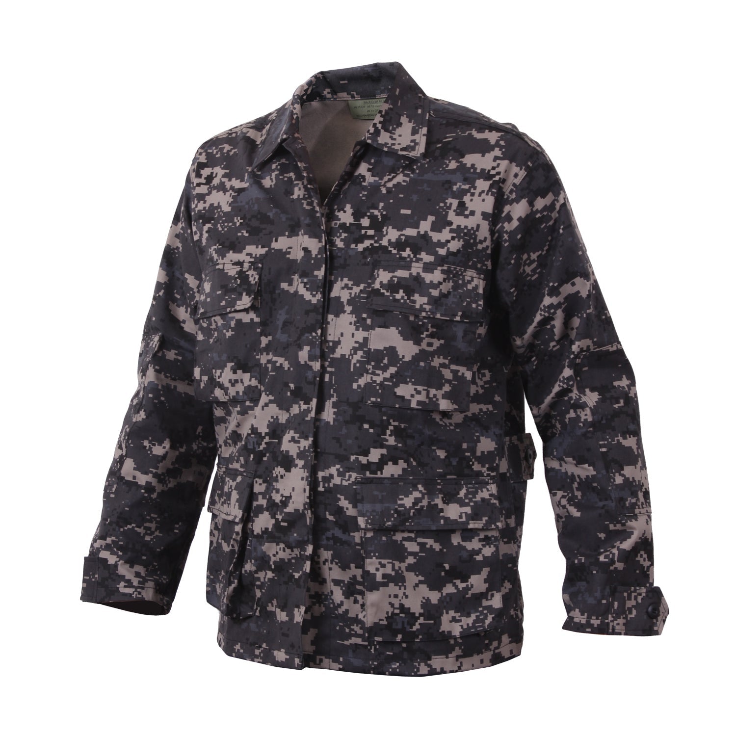 Rothco's B.D.U. Shirts feature a Poly/Cotton Twill material that is durable yet comfortable. The BDU Shirt Jacket offers maximum utility with four large button-down bellowed pockets and front button pocket with a secure flap closure and adjustable button tab cuff sleeves.