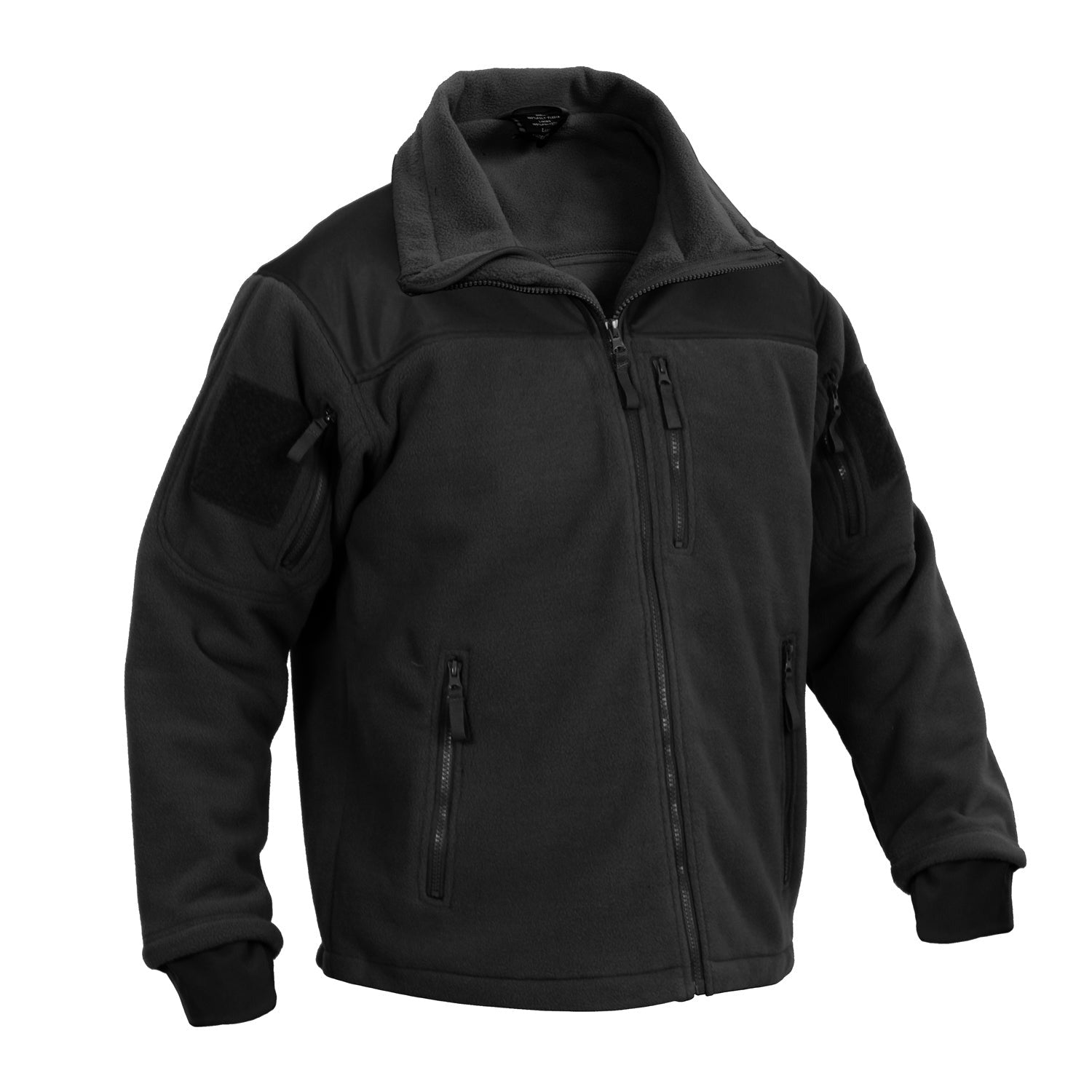 Rothco’s Spec Ops Tactical Fleece Jacket is made of 100% heavyweight polyester fleece and has an interior tricot lining for added warmth.