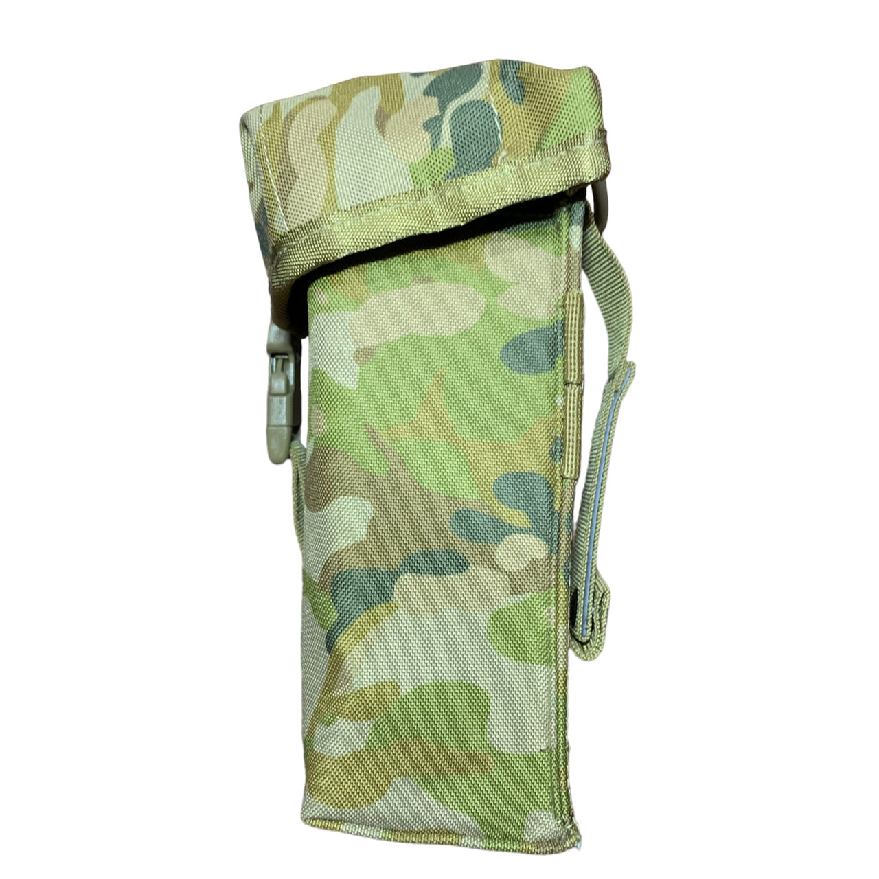 Minimi Pouch AMC MOLLE fittings Top loading pouch Nylon webbing 900D fabric 2 coats PU coating Military specifications Nylon buckles Dimensions: 20x20x7cm www.defenceqstore.com.au