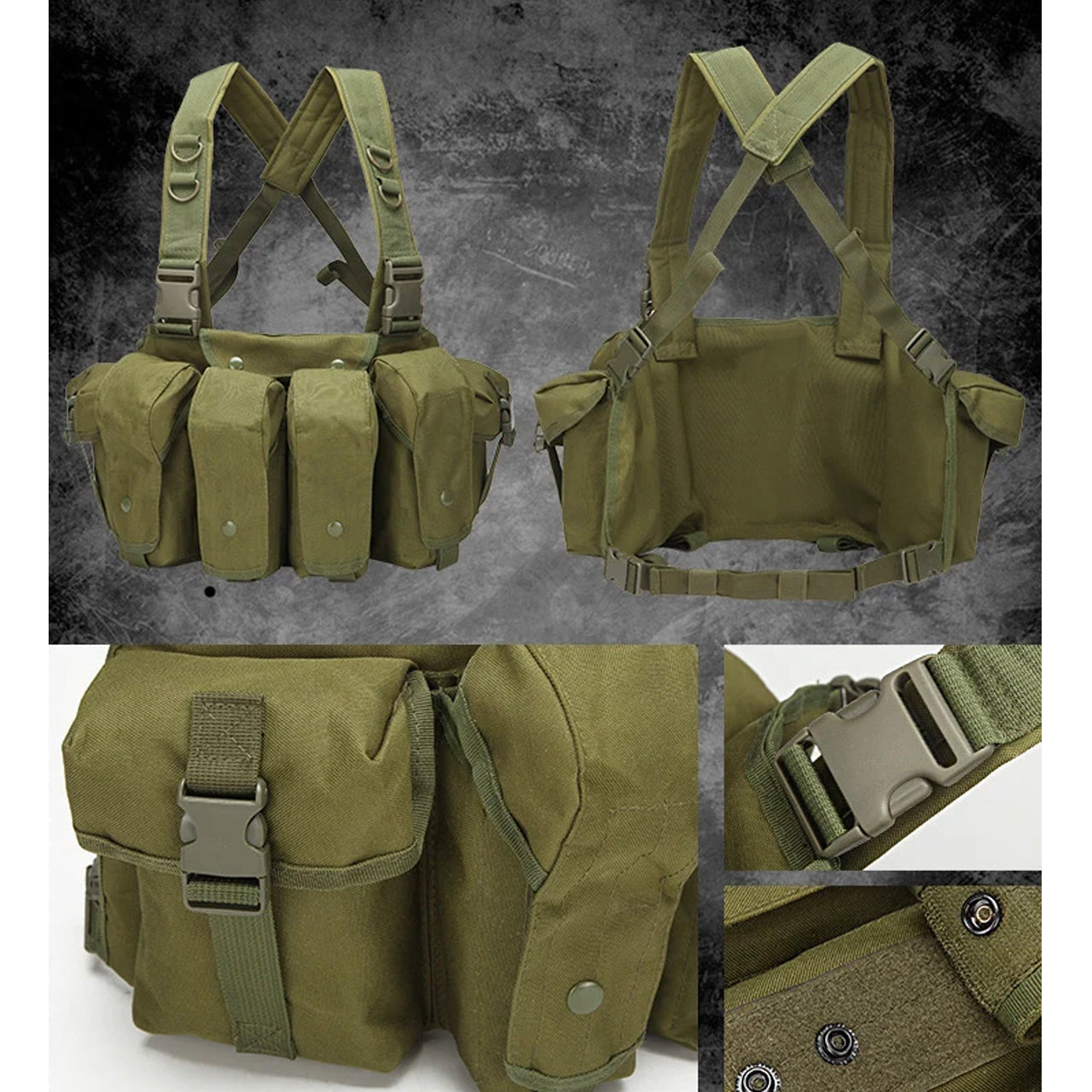 Assault Vest Lightweight The multi-functional assault MOLLE system combat vest is made of 600D waterproof oxford cloth. The fabric has high precision and strong functionality which is more suitable for outdoor activities. Great for Military, cadets, airsoft and other outdoor activities www.defenceqstore.com.au