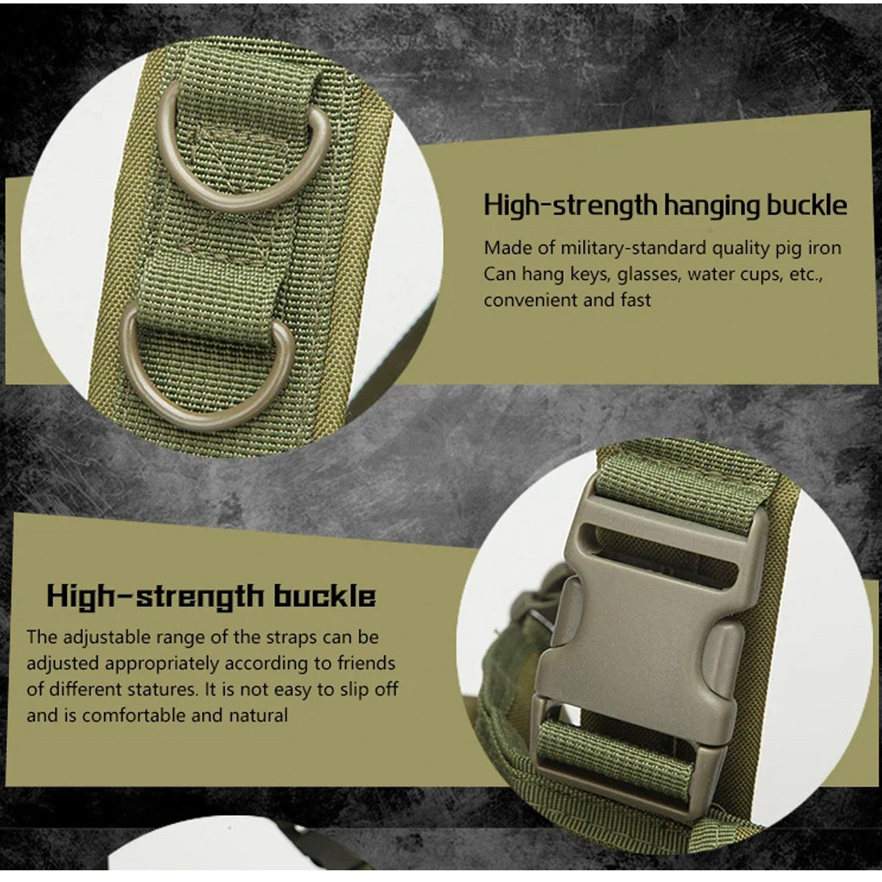 Assault Vest Lightweight The multi-functional assault MOLLE system combat vest is made of 600D waterproof oxford cloth. The fabric has high precision and strong functionality which is more suitable for outdoor activities. Great for Military, cadets, airsoft and other outdoor activities www.defenceqstore.com.au