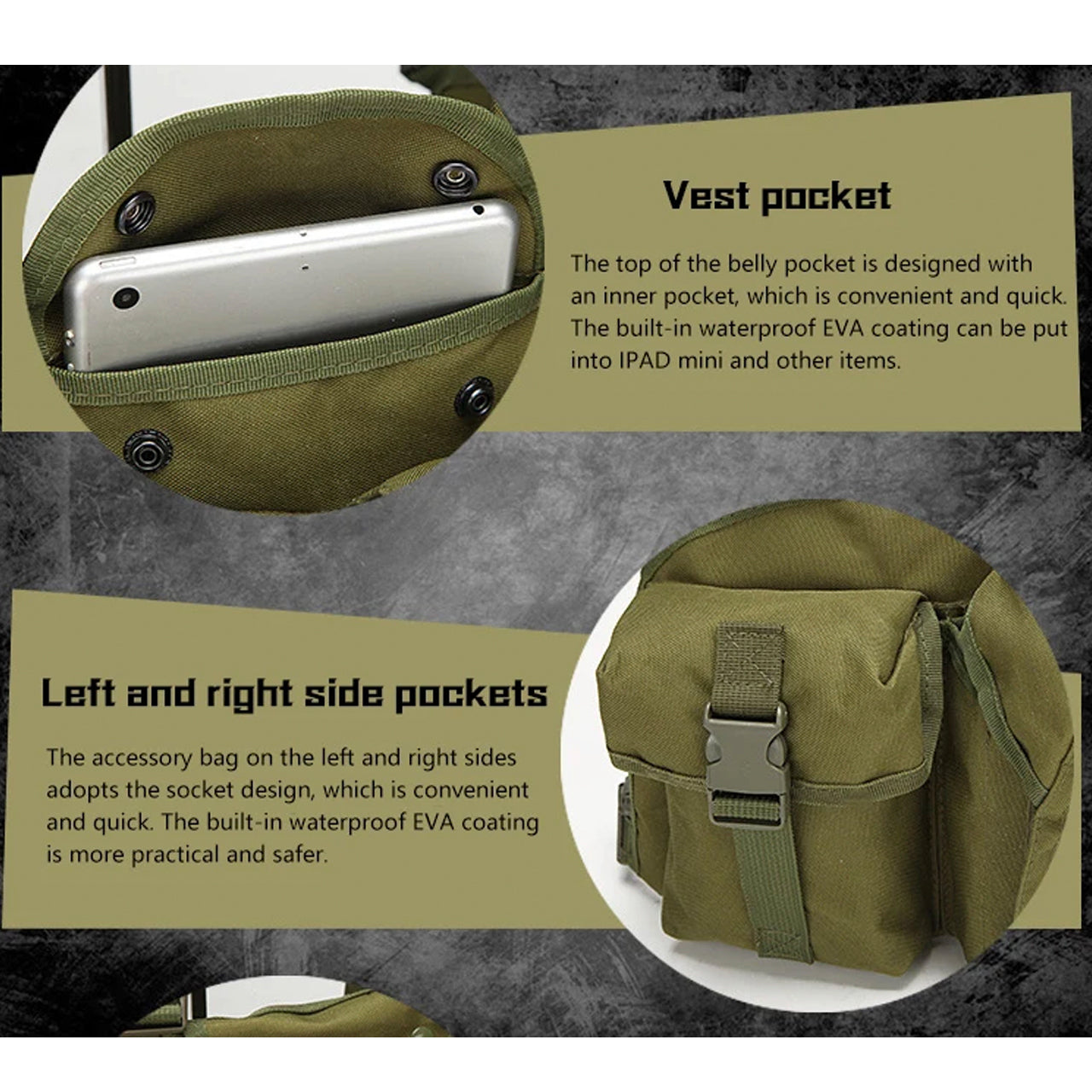 Assault Vest Lightweight The multi-functional assault MOLLE system combat vest is made of 600D waterproof oxford cloth. The fabric has high precision and strong functionality which is more suitable for outdoor activities. Great for Military, cadets, airsoft and other outdoor activities www.defenceqstore.com.au