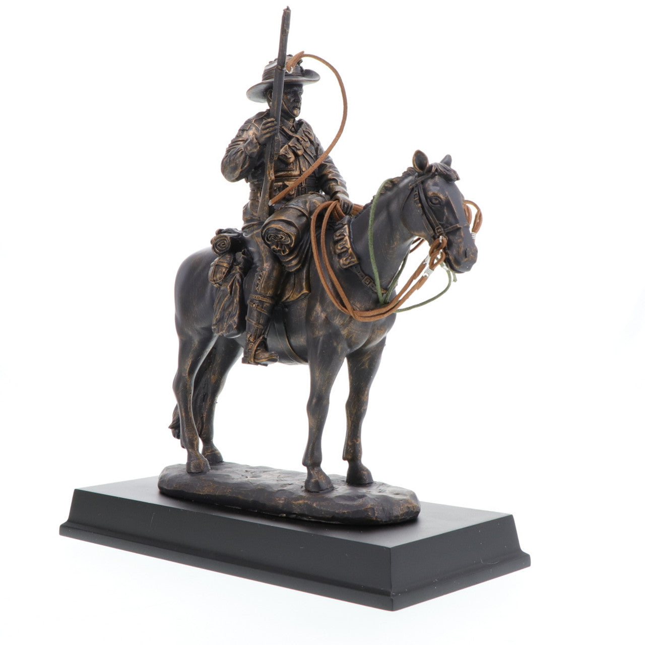 The exceptional Sands of Gallipoli release Light Horse Limited Edition Figurine has been a collectors favourite. The cold cast bronze figurine proudly remembers the Australian Light Horse and the place of these men and horses in our national heritage. The figurine is approximately 310mm high and features a glass vial of authentic Gallipoli sand set into the base and the production is limited to 5000 units.