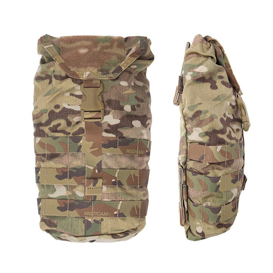 Manufactured from 500D Cordura, the Hydration Lite is designed to hold 2-litre reservoirs and is the compact brother to the proven Hydration Cover. Requiring 6 MOLLE rows and 4 columns to mount, the Hydration Lite will fit comfortably on most current rigs with minimal overhang. www.defenceqstore.com.au