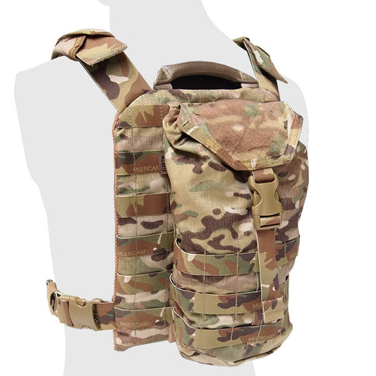 Manufactured from 500D Cordura, the Hydration Lite is designed to hold 2-litre reservoirs and is the compact brother to the proven Hydration Cover. Requiring 6 MOLLE rows and 4 columns to mount, the Hydration Lite will fit comfortably on most current rigs with minimal overhang. www.defenceqstore.com.au